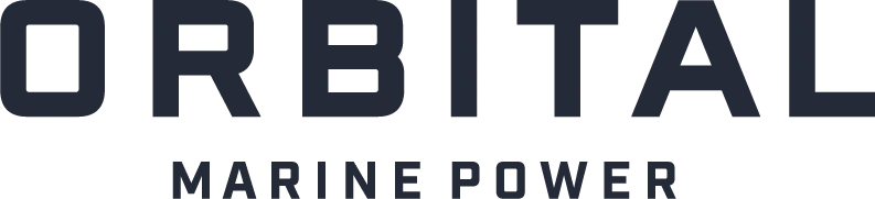 Orbital marine power logo