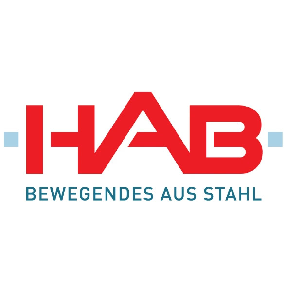 HAB Bewegendes aus stahl logo